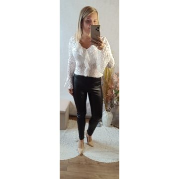 DENA bőrhatású bélelt leggings 