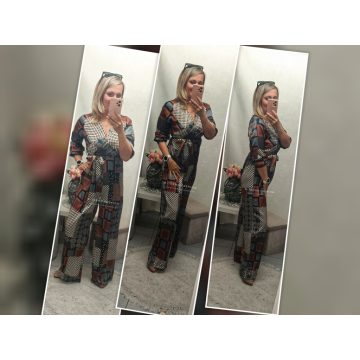 Ramóna szatén, elegáns overál 